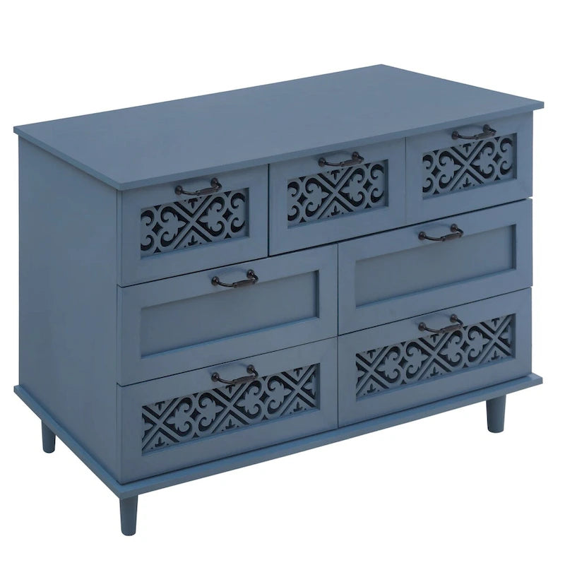Commode 7 tiroirs Meuble américain convenant à une chambre à coucher