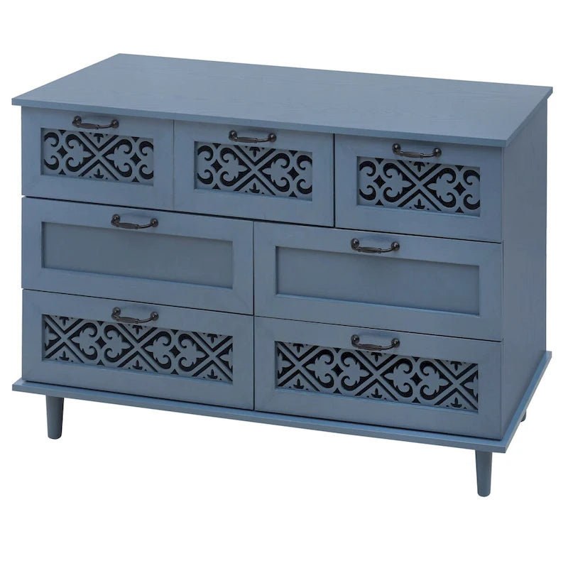 Commode 7 tiroirs Meuble américain convenant à une chambre à coucher