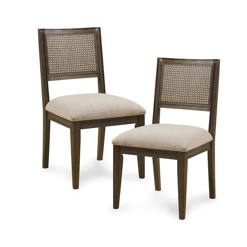 Lot de 2 chaises de salle à manger sans accoudoirs
