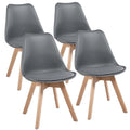 Chaises de salle à manger modernes rembourrées (lot de 4)