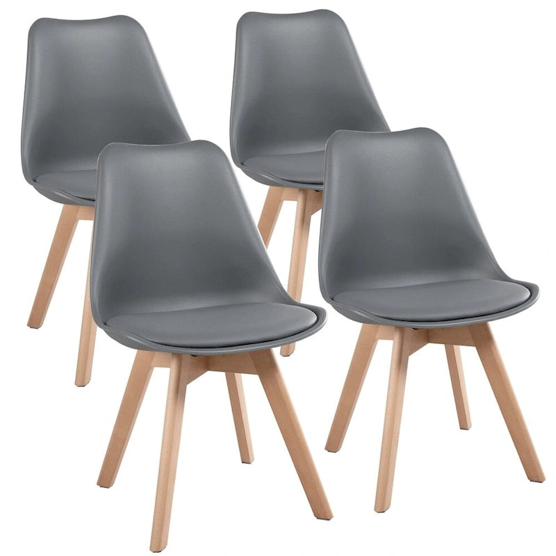 Chaises de salle à manger modernes rembourrées (lot de 4)