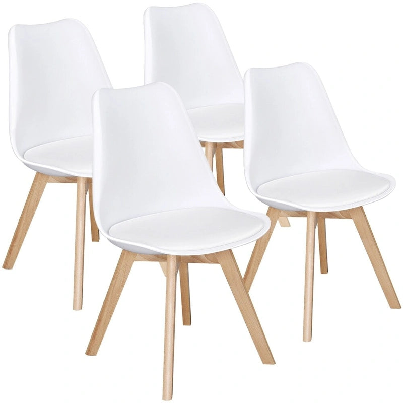 Chaises de salle à manger modernes rembourrées (lot de 4)