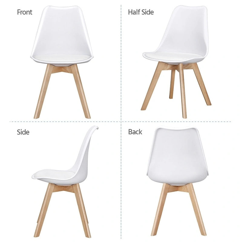 Chaises de salle à manger modernes rembourrées (lot de 4)