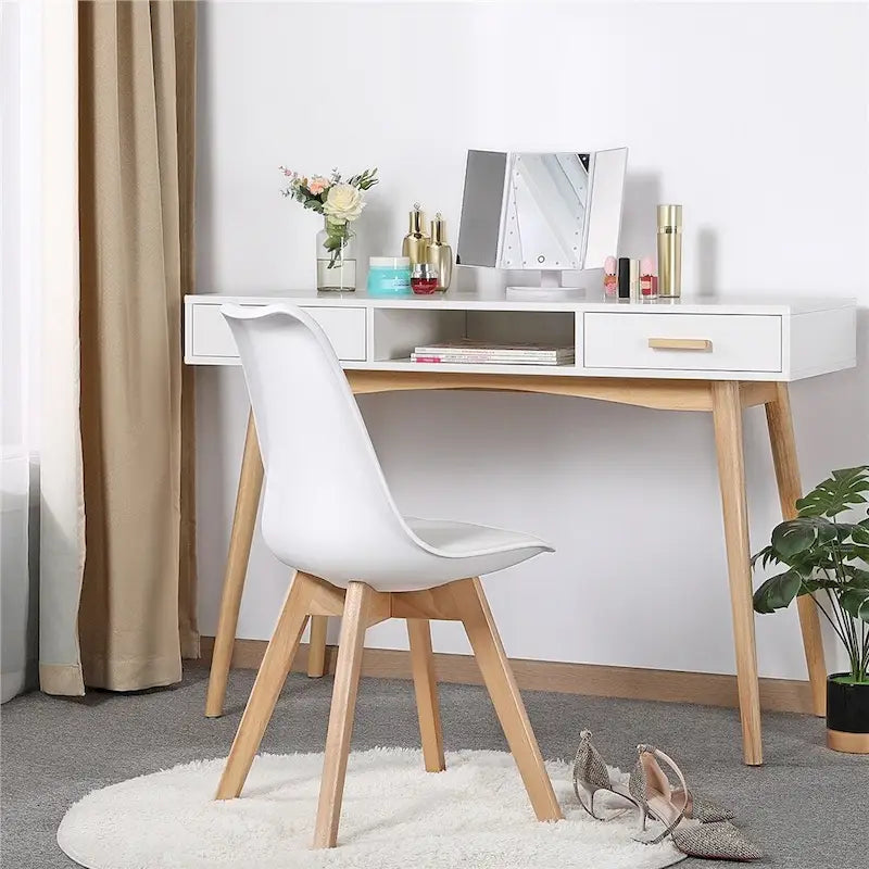 Chaises de salle à manger modernes rembourrées (lot de 4)
