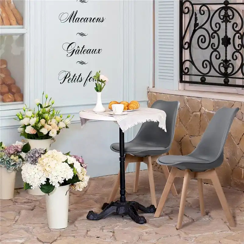 Chaises de salle à manger modernes rembourrées (lot de 4)