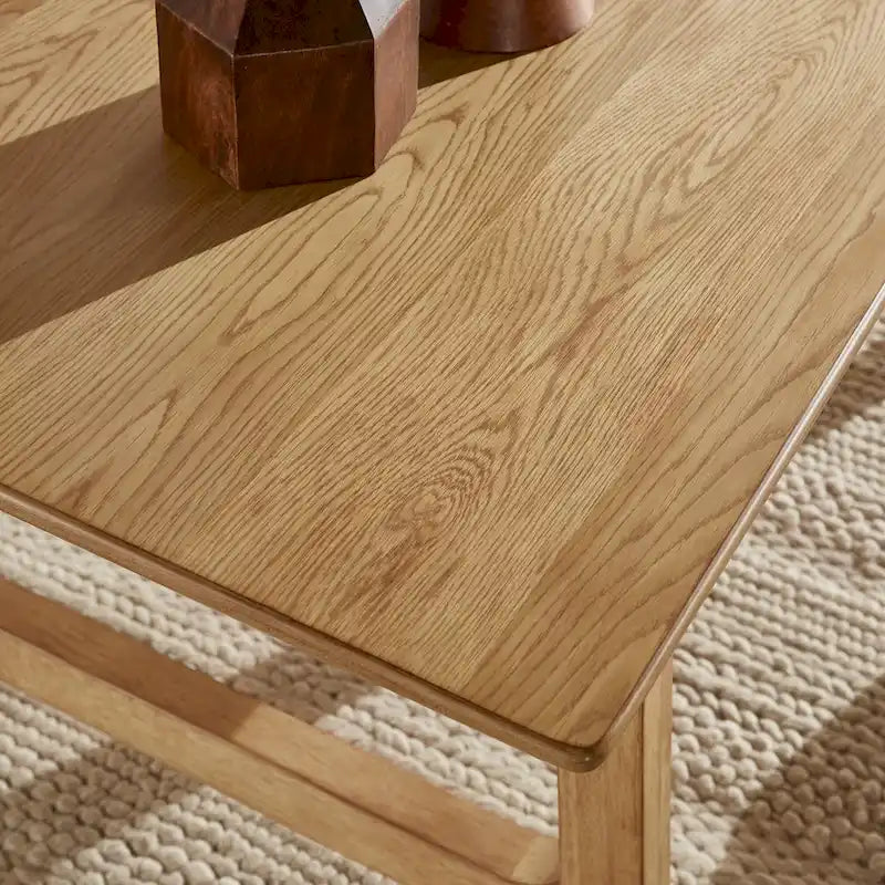 Table de salle à manger style nordique en placage bois (71 cm)