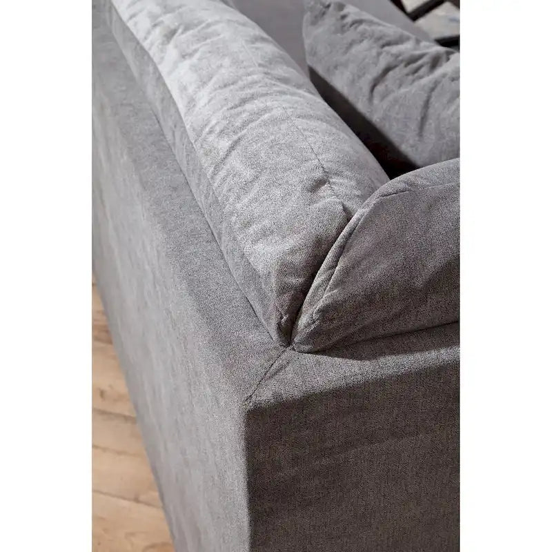 Canapé d'angle en U avec 4 coussins