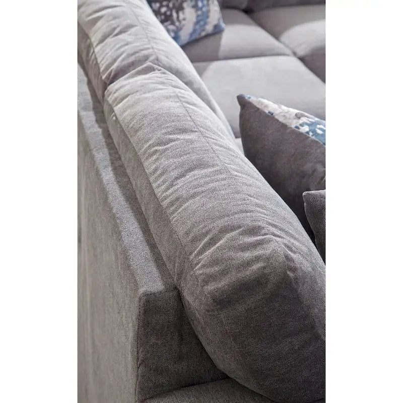 Canapé d'angle en U avec 4 coussins