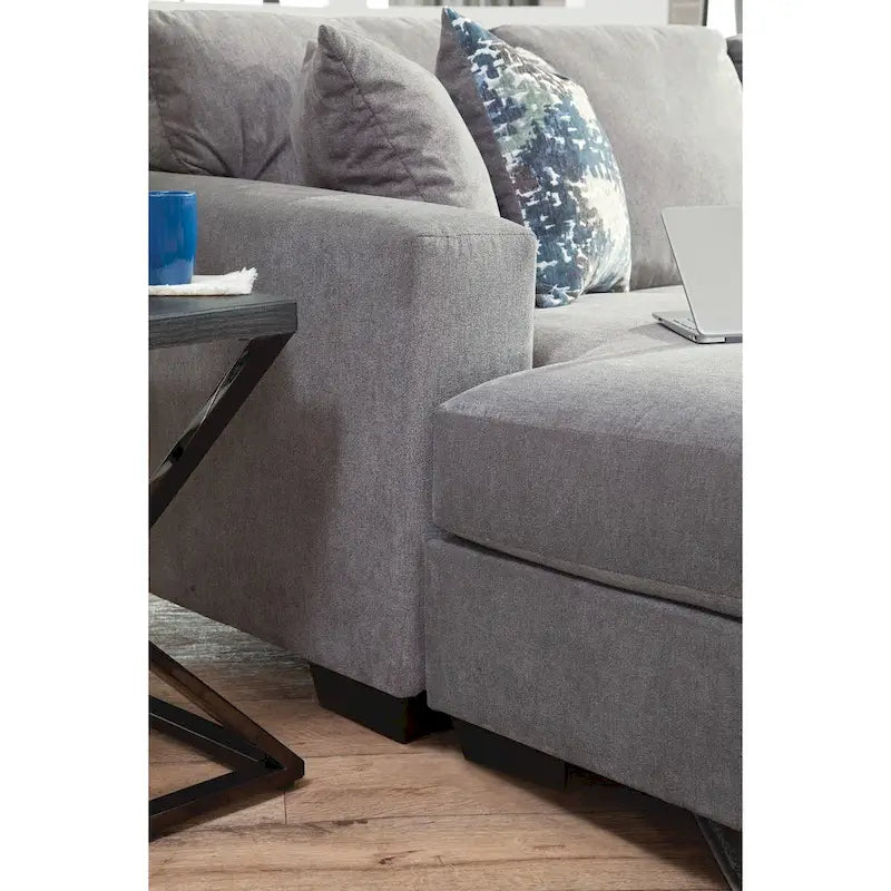 Canapé d'angle en U avec 4 coussins