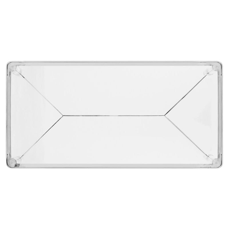 Table basse en acrylique et argent